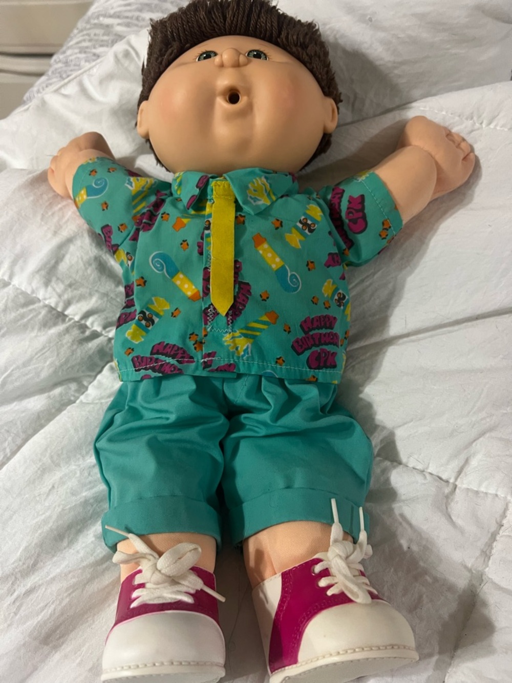Hasbro Teal Outfit Doll with Pink & White Sneakers